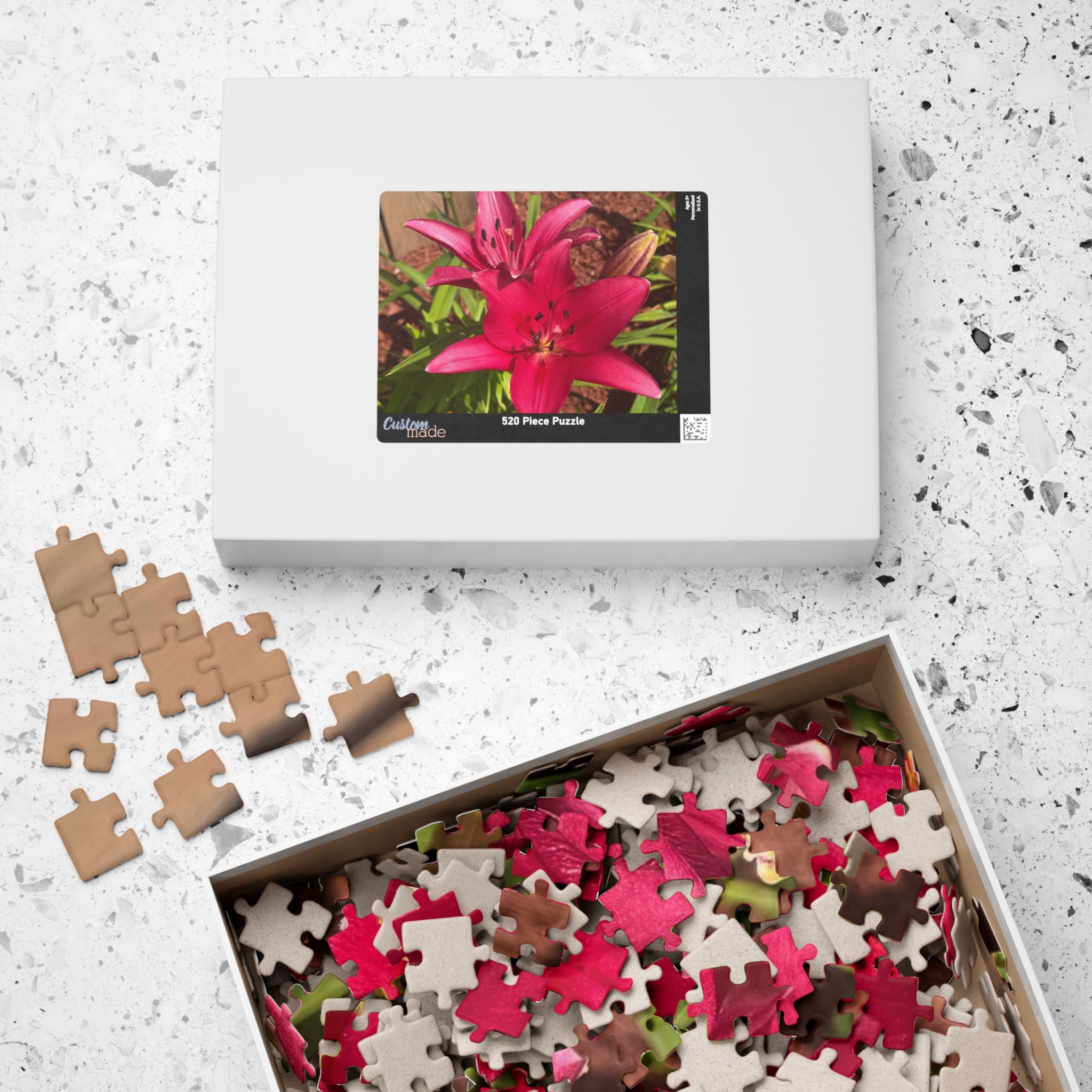 Pink Asiatic Lily Jigsaw Puzzle