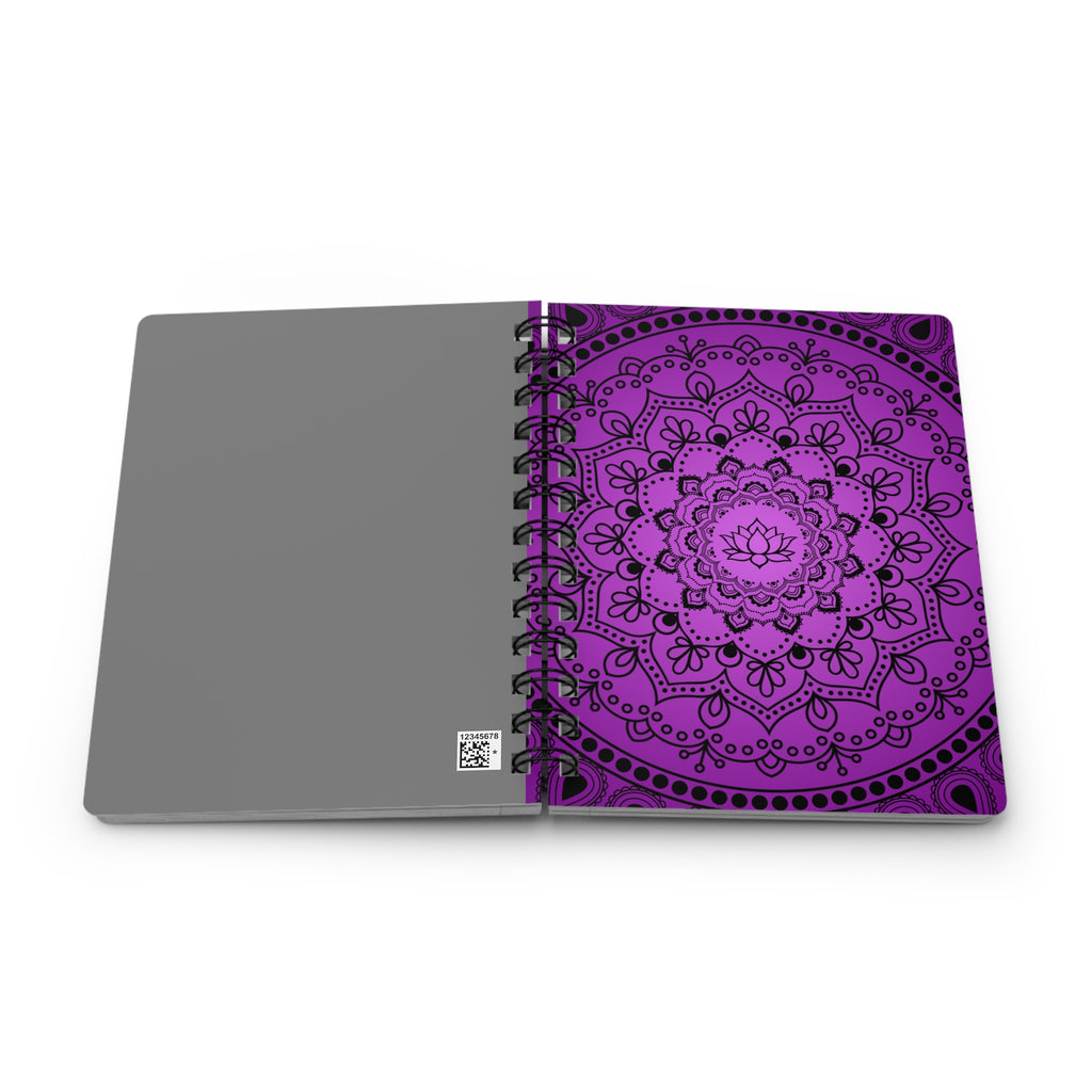 Purple Mandala Spiral Notebook