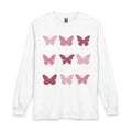 Butterfly Grid Long Sleeve Tee- solid