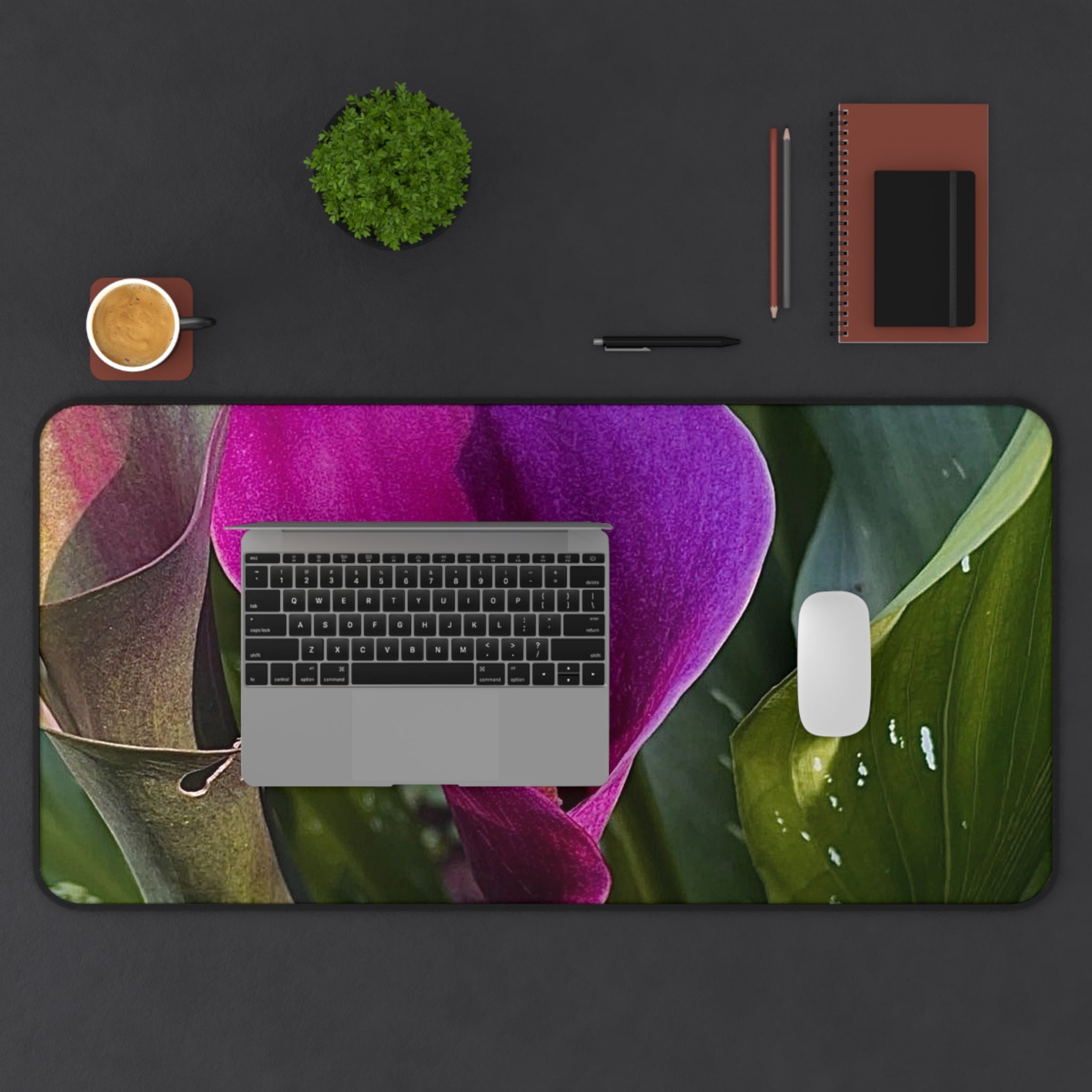 Purple Calla Lily Desk Mat