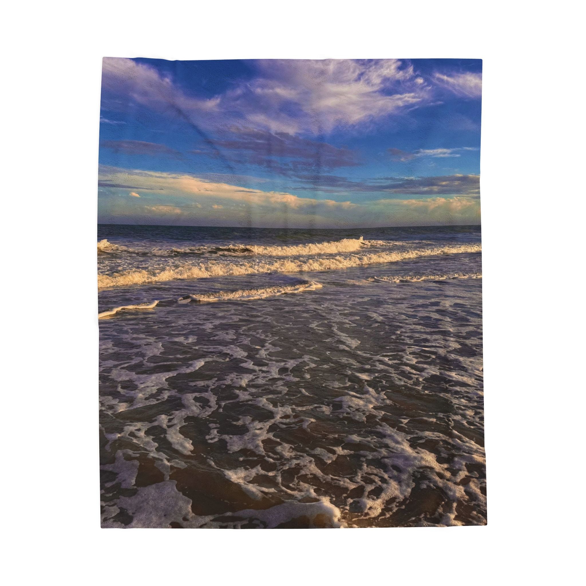 Waves & Sky Throw Blanket