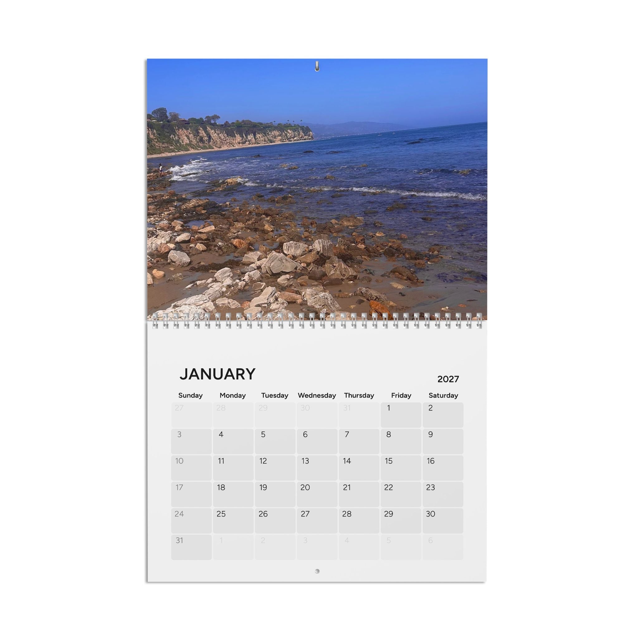 Beach 2027 Wall Calendar