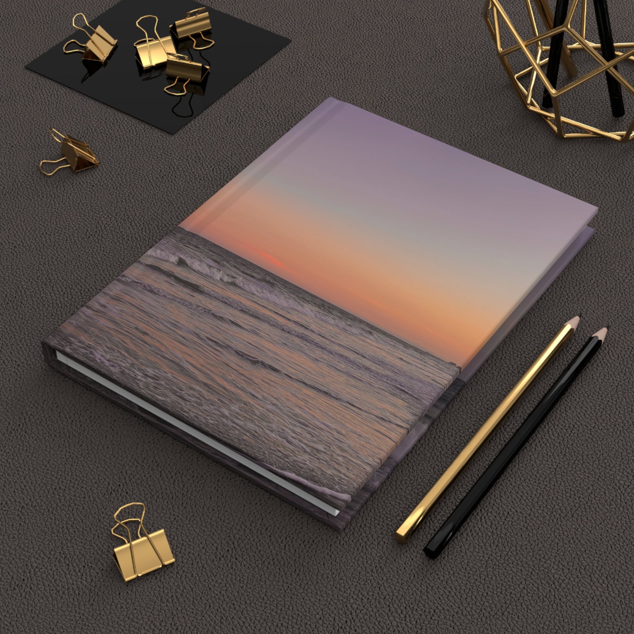 Pastel Beach Hardcover Journal