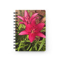 Pink Asiatic Lily Spiral Notebook