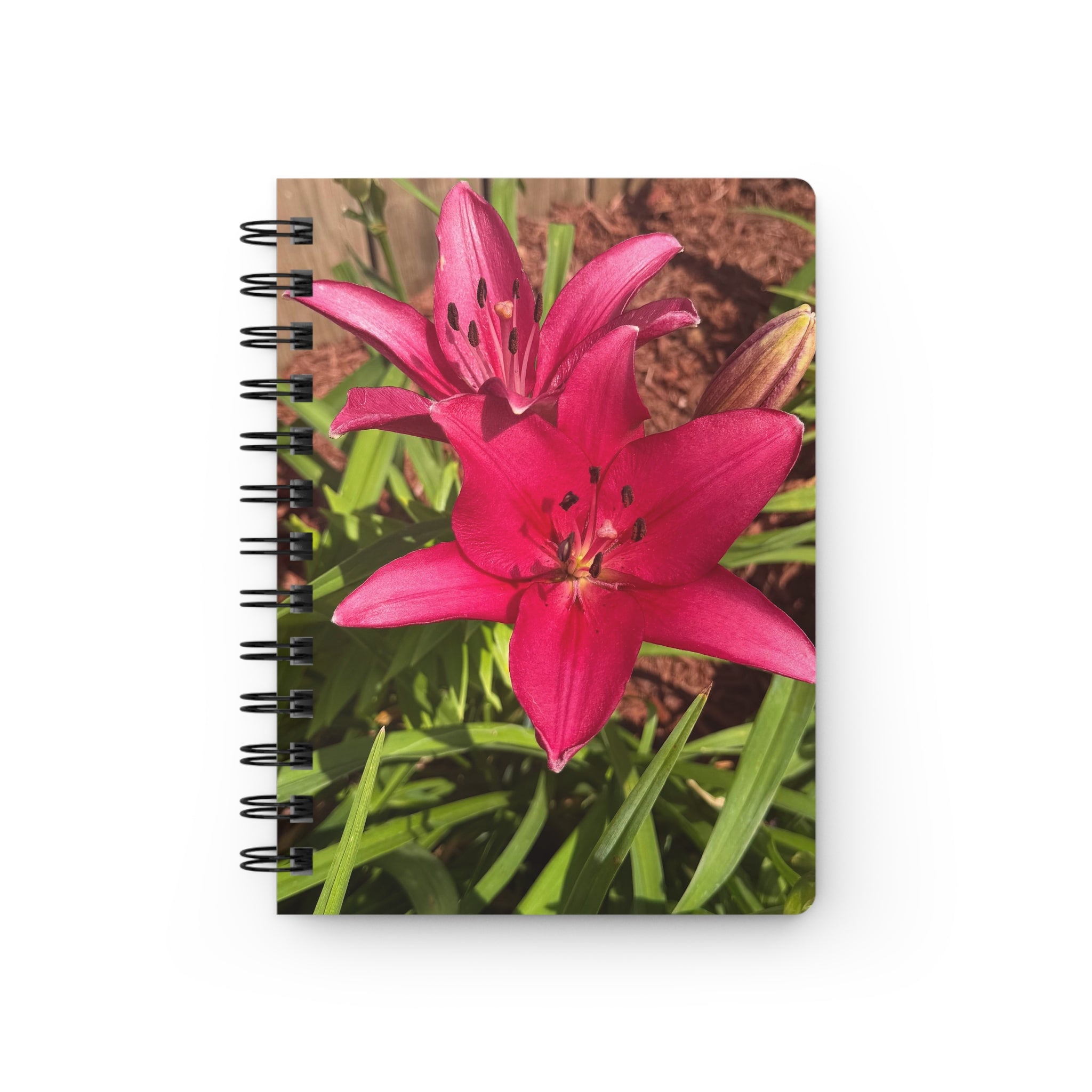 Pink Asiatic Lily Spiral Notebook
