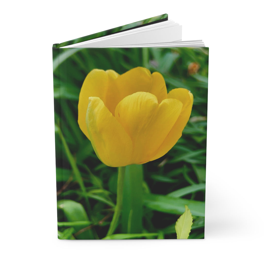 Yellow Tulip Hardcover Journal