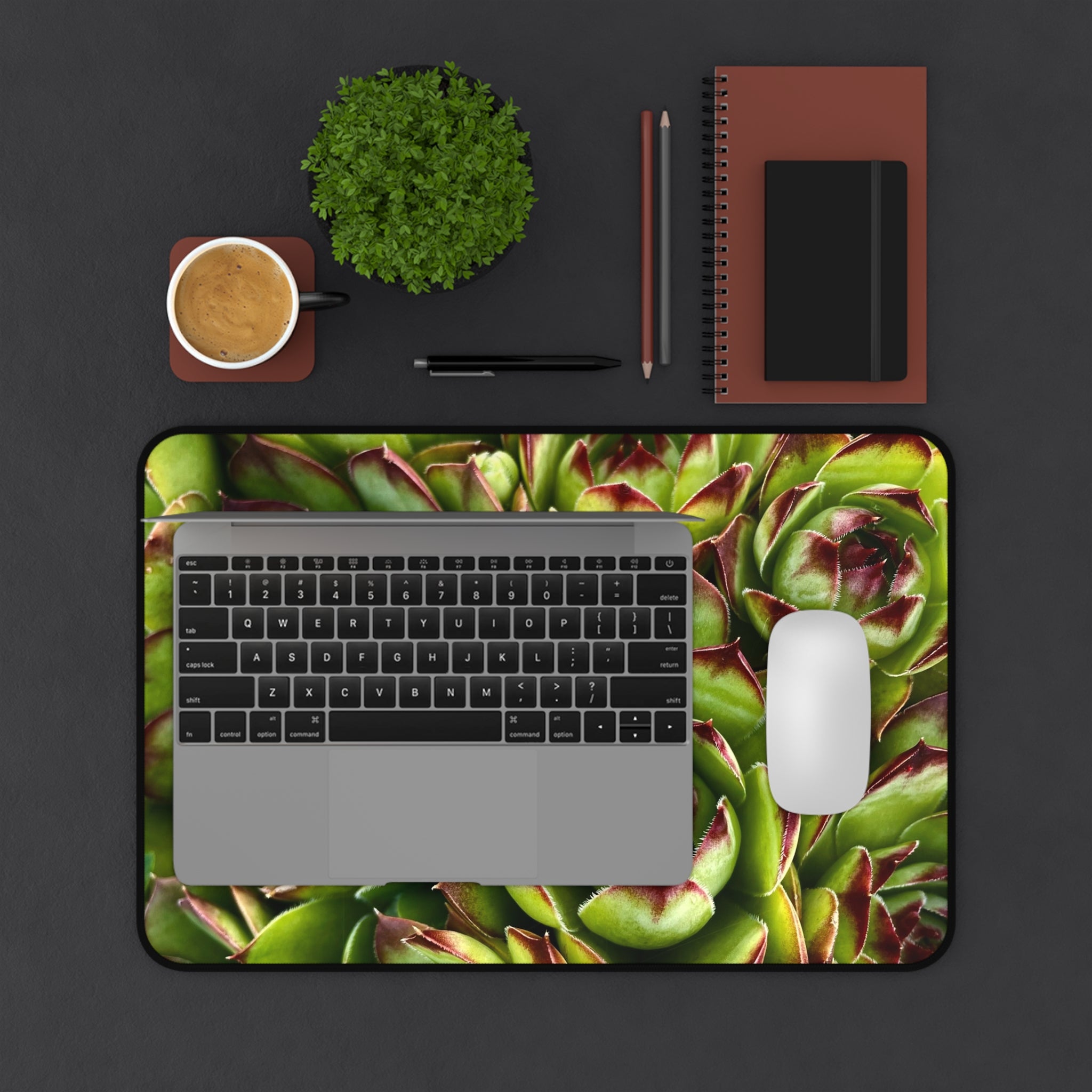 Succulent Garden Desk Mat