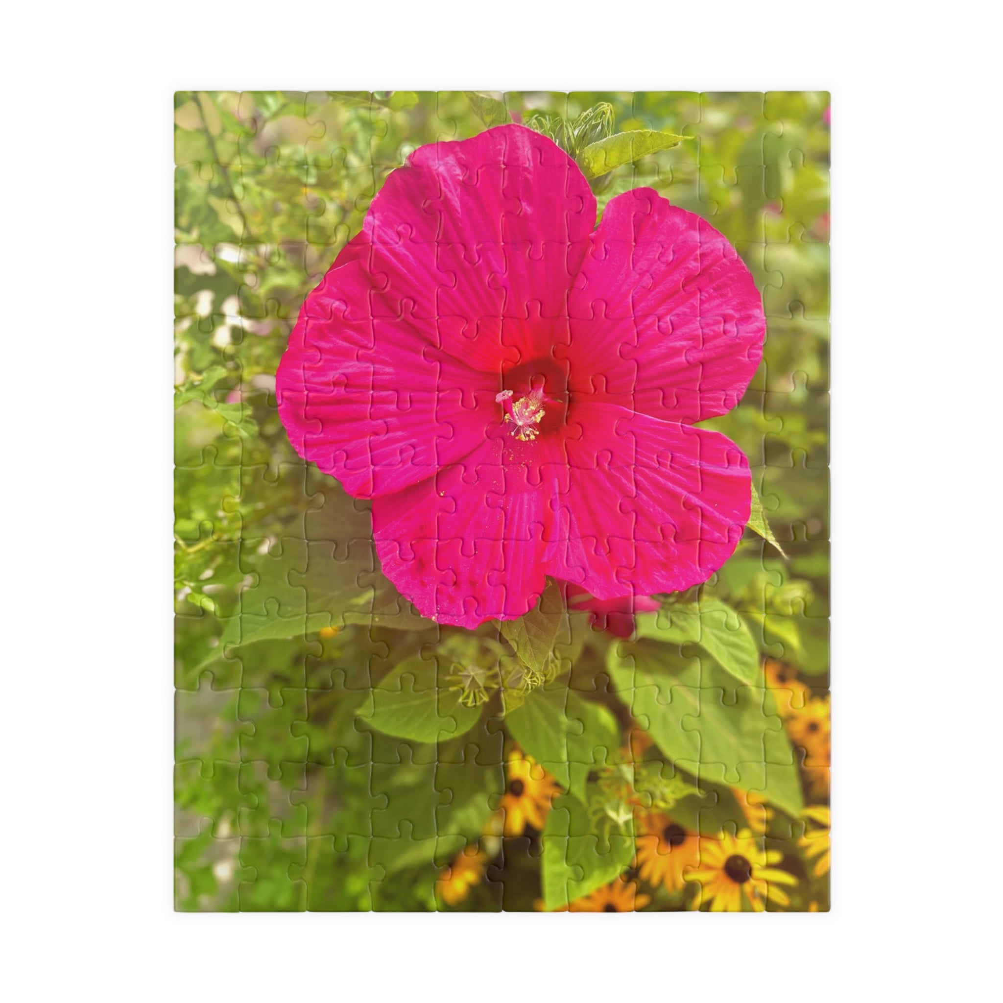 Hot Pink Hibiscus Jigsaw Puzzle