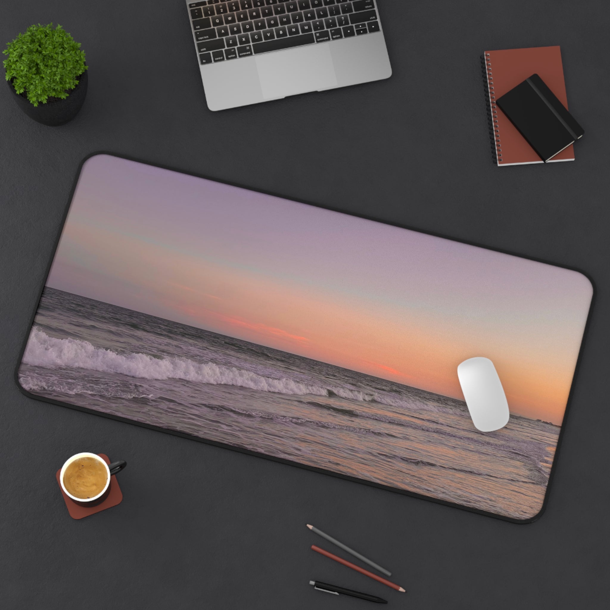Pastel Beach Desk Mat