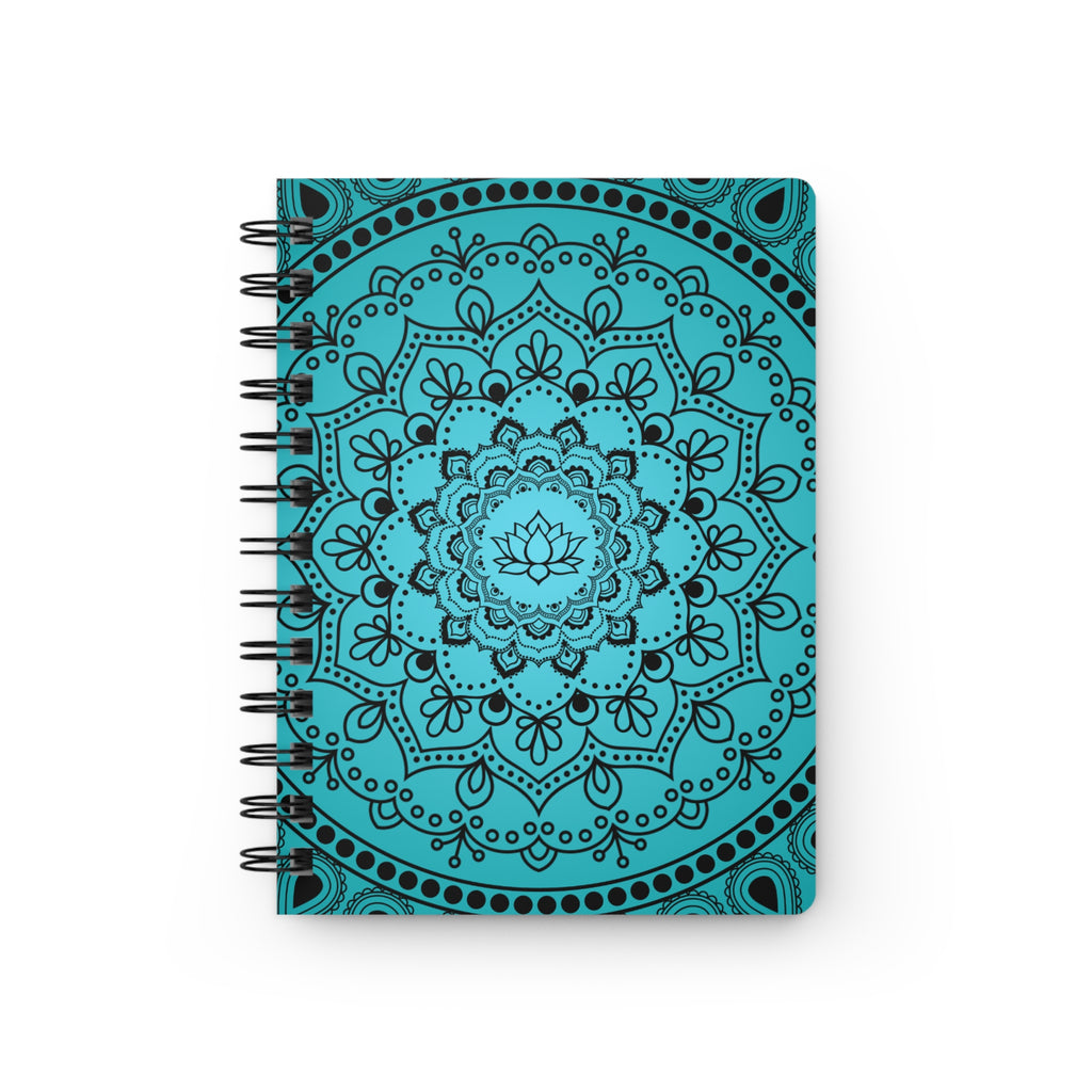 Blue Mandala Spiral Notebook