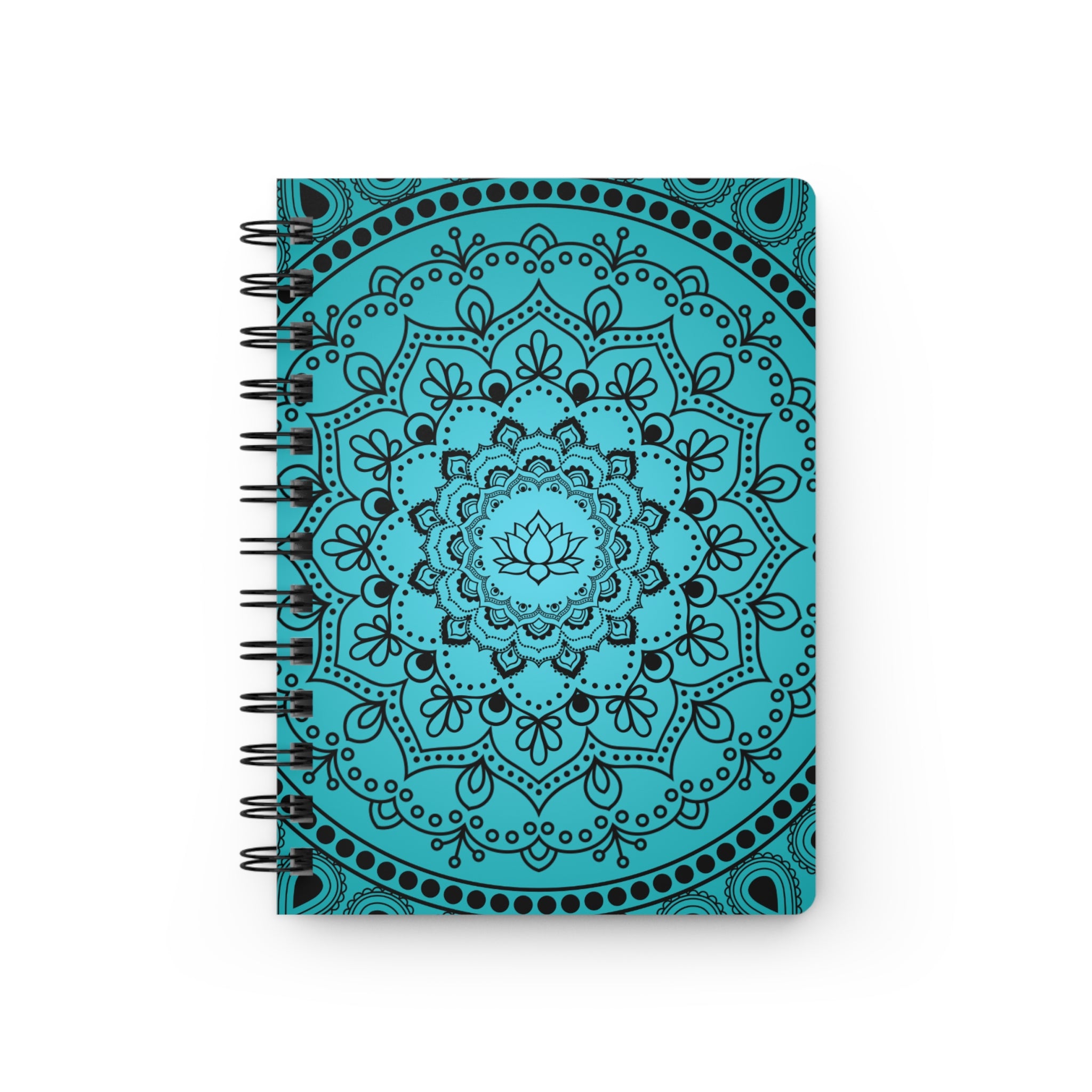 Blue Mandala Spiral Notebook