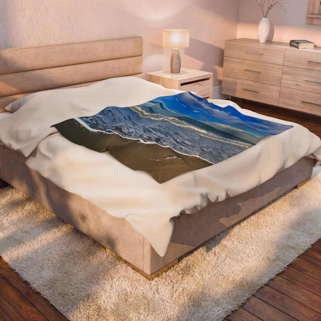 Turquoise Beach Throw Blanket