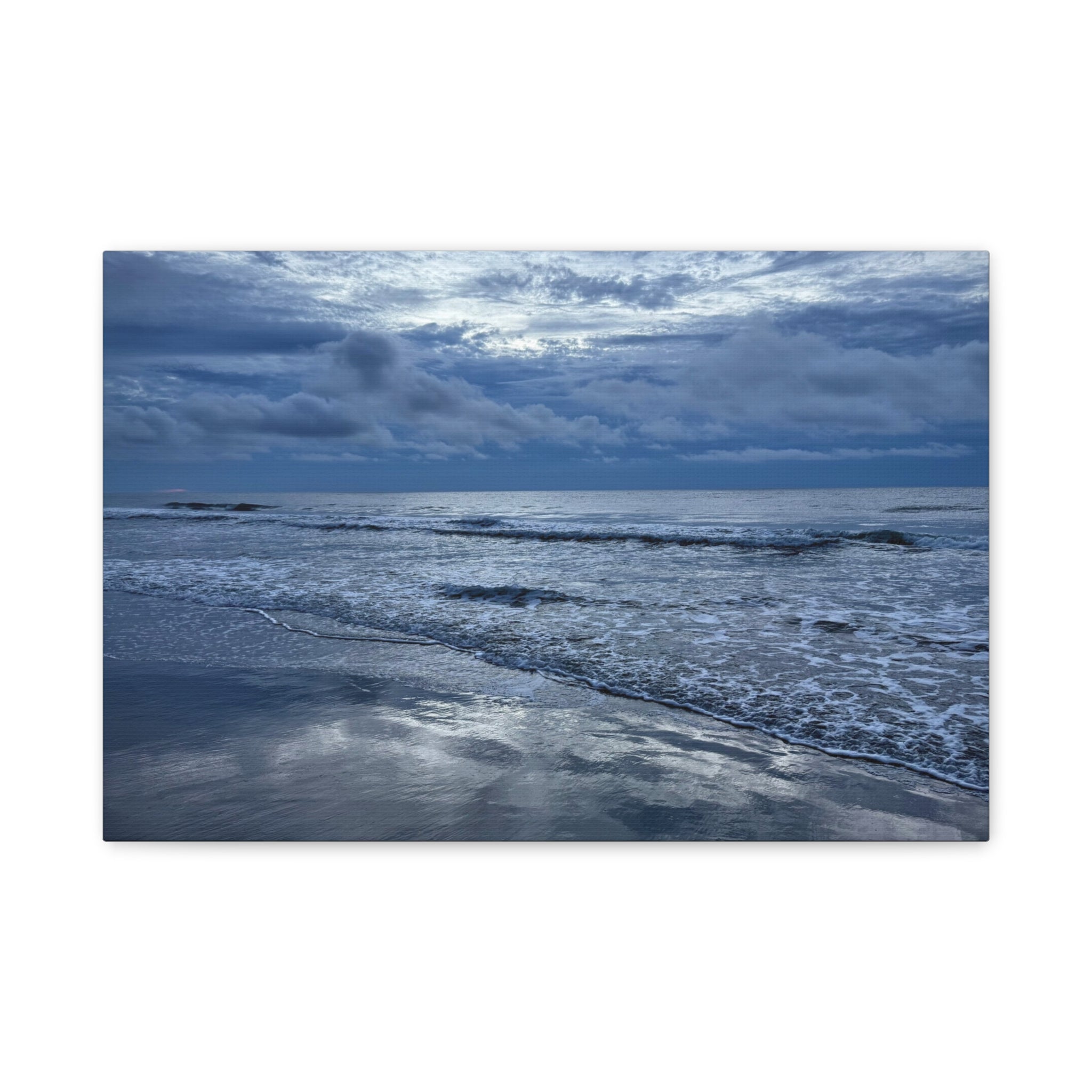 Cloudy Beach Canvas Print