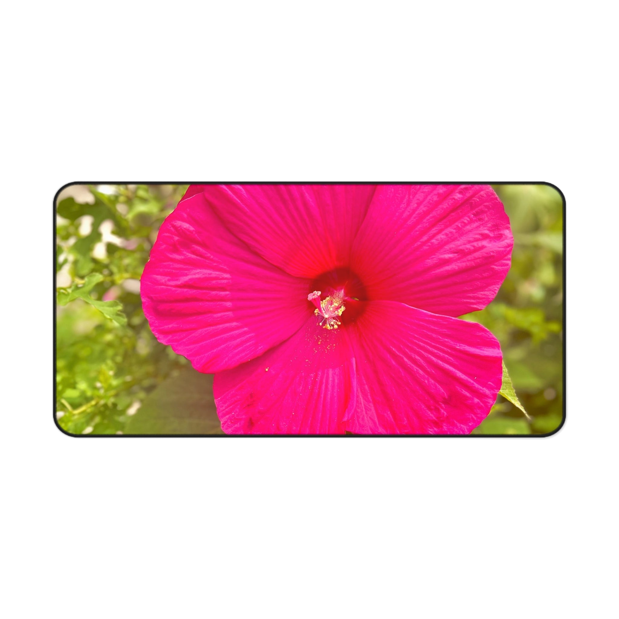 Hot Pink Hibiscus Desk Mat