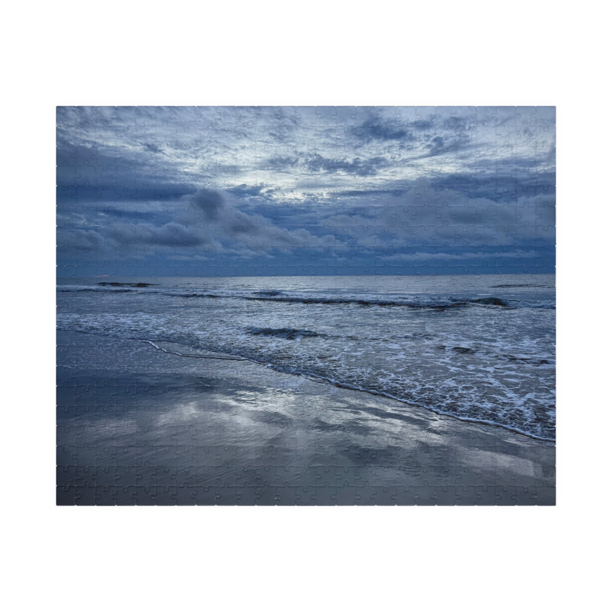 Cloudy Beach Jigsaw Puzzle