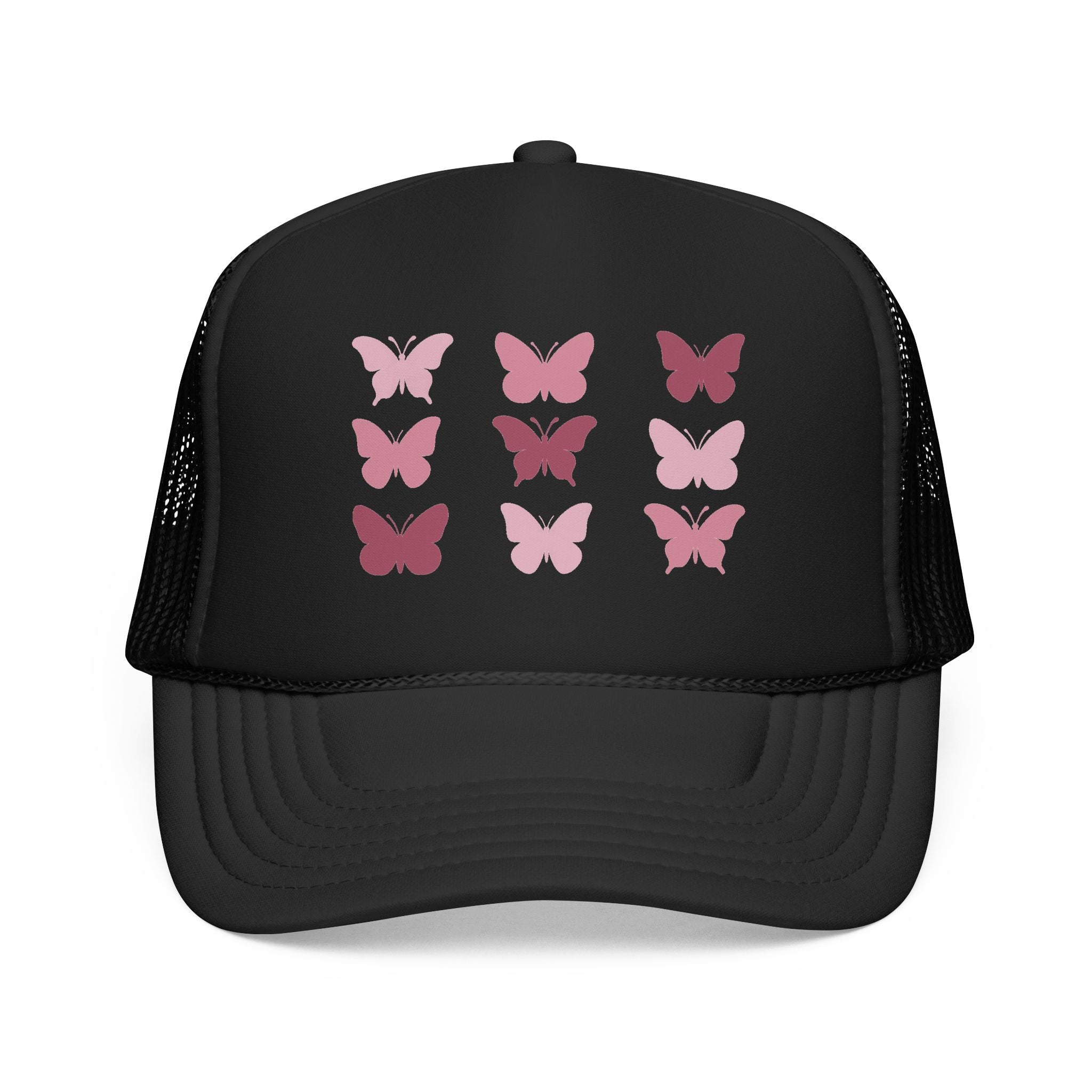 Butterfly Grid Trucker Hat- Solid