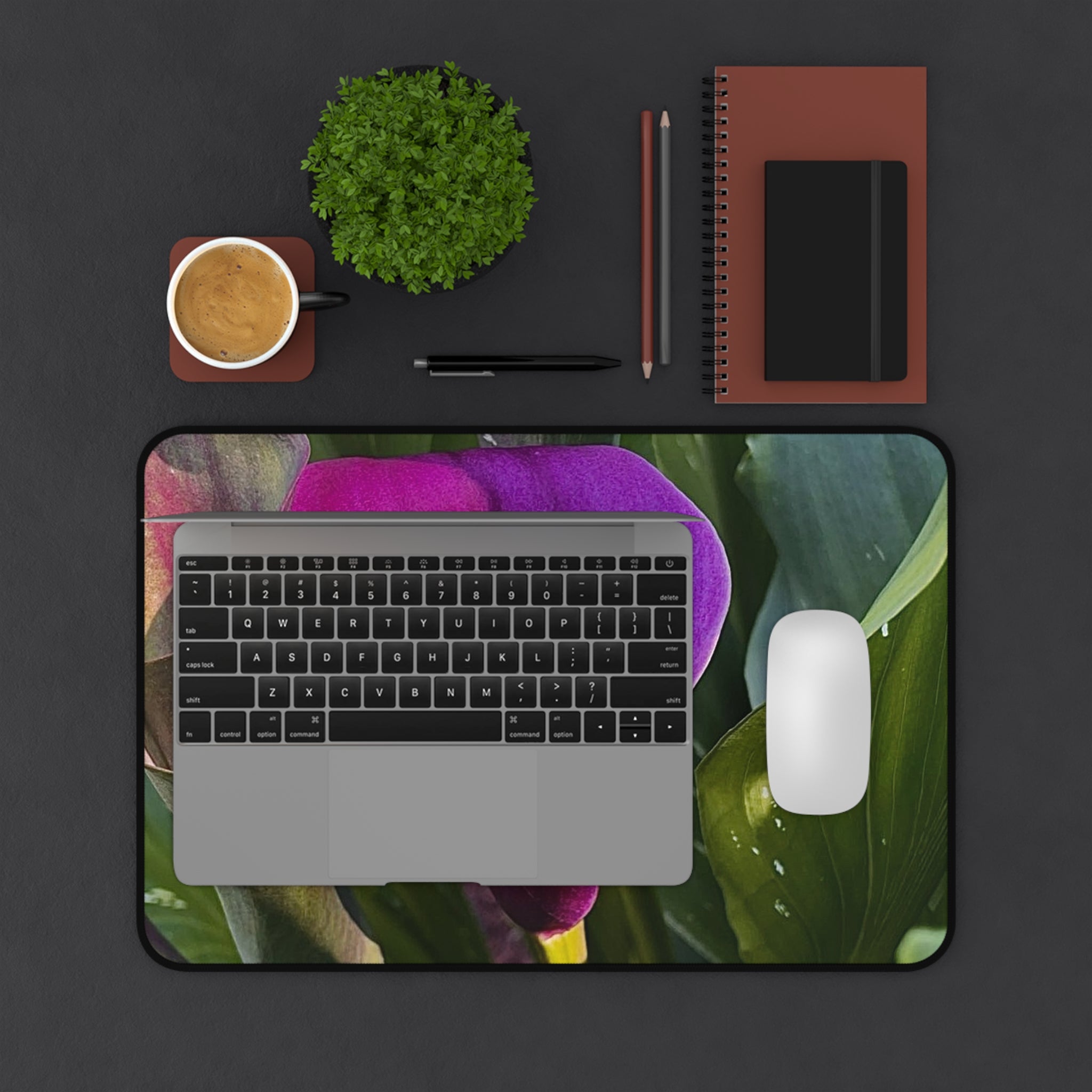 Purple Calla Lily Desk Mat
