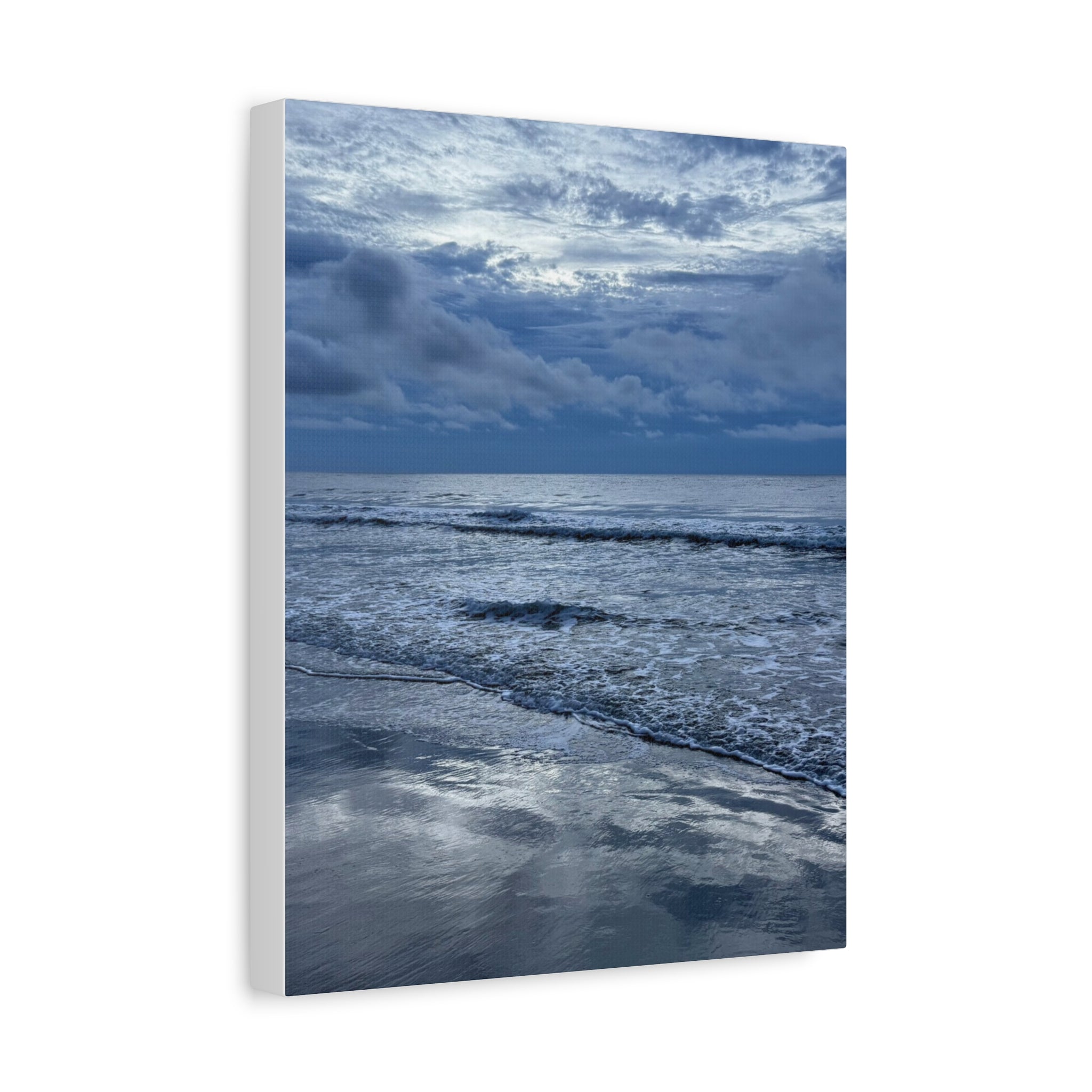 Cloudy Beach Canvas Print