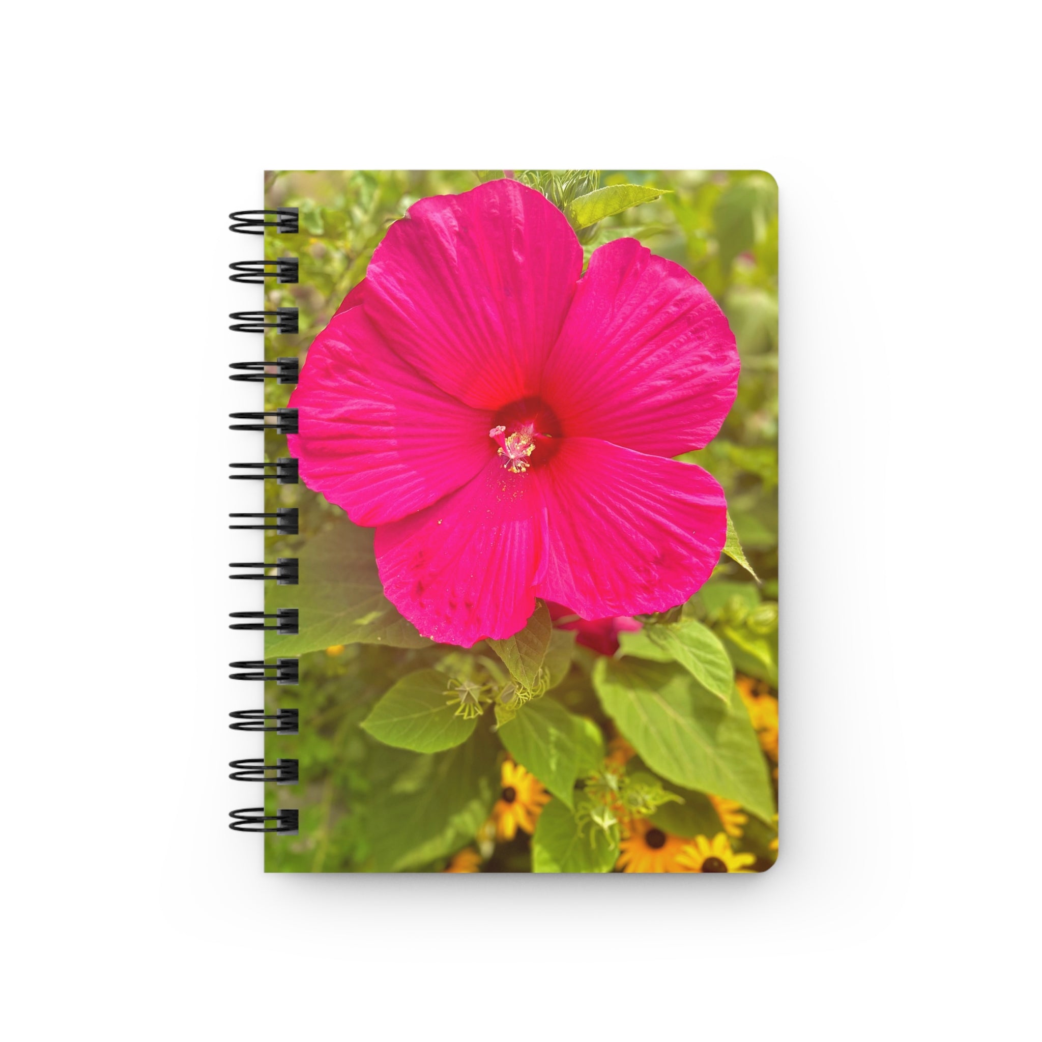 Hot Pink Hibiscus Spiral Notebook