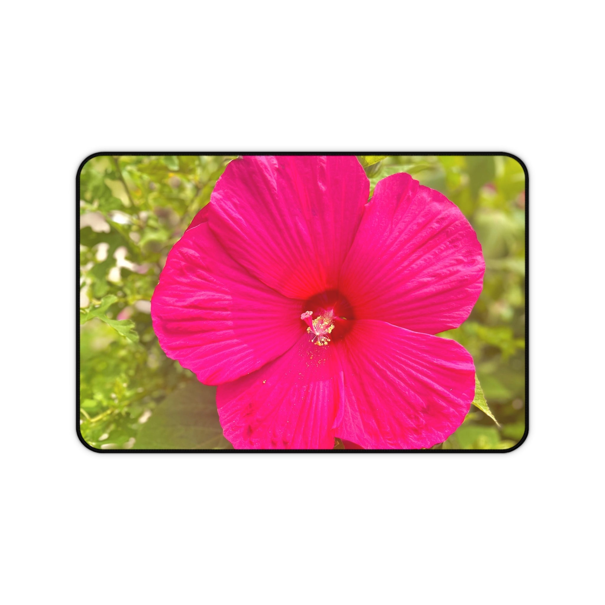 Hot Pink Hibiscus Desk Mat