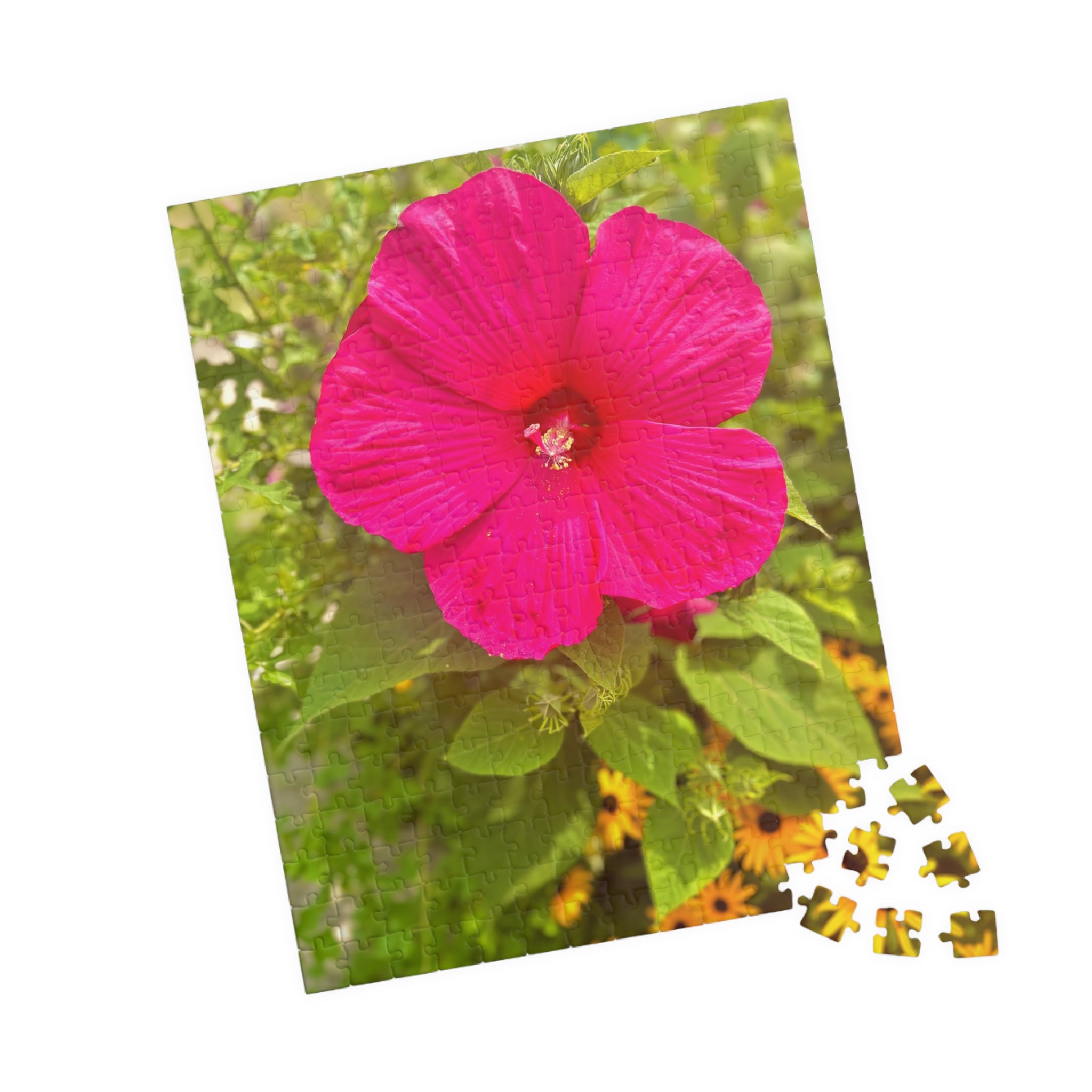 Hot Pink Hibiscus Jigsaw Puzzle