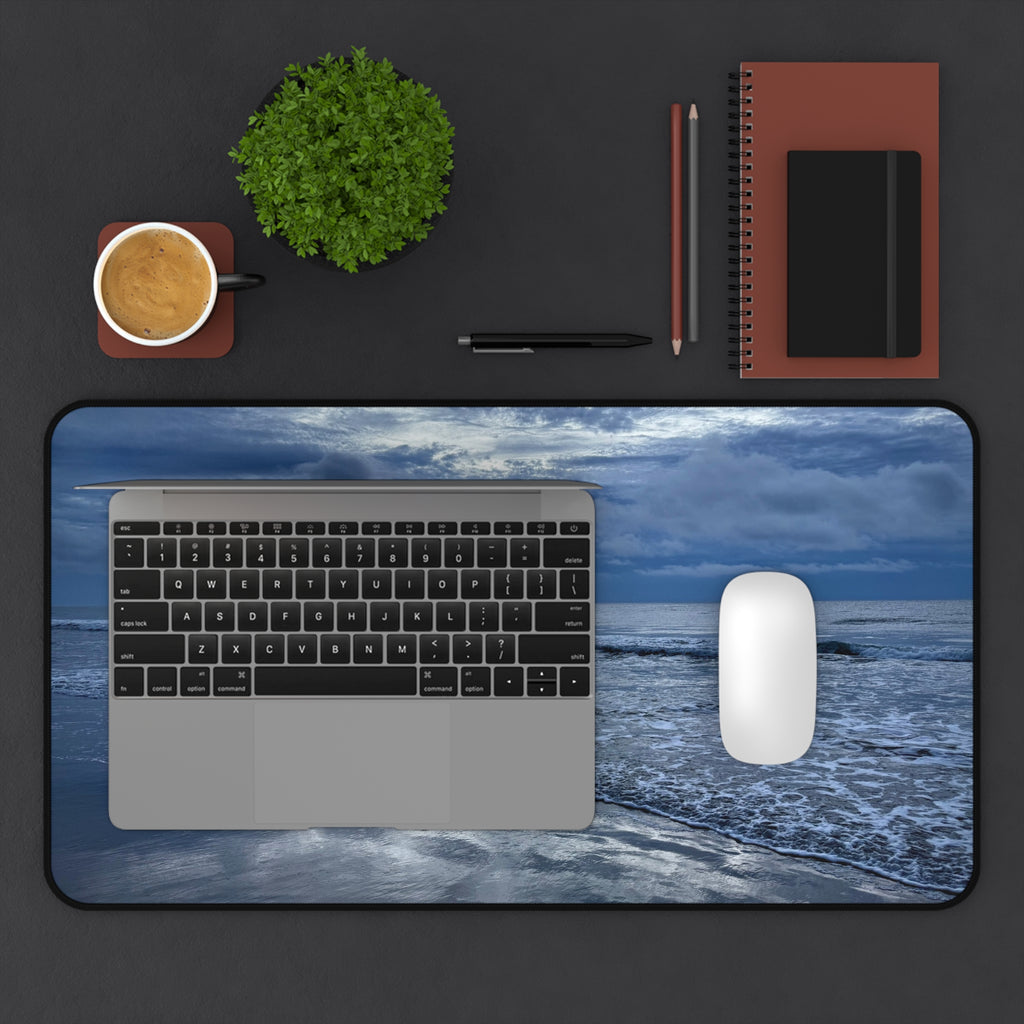 Cloudy Beach Desk Mat