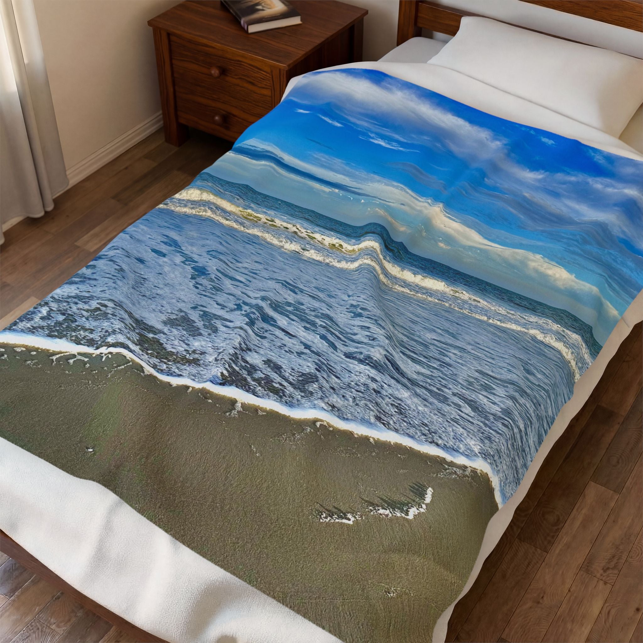 Turquoise Beach Throw Blanket