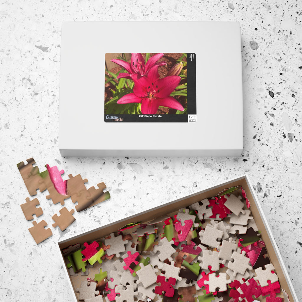 Pink Asiatic Lily Jigsaw Puzzle