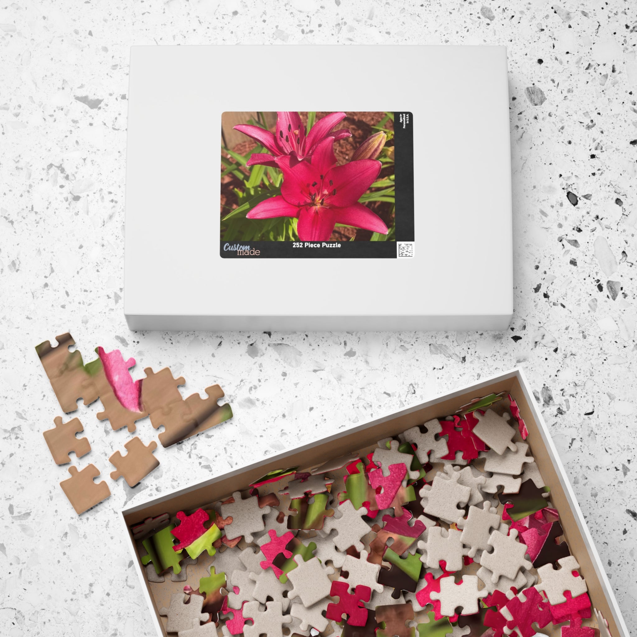 Pink Asiatic Lily Jigsaw Puzzle