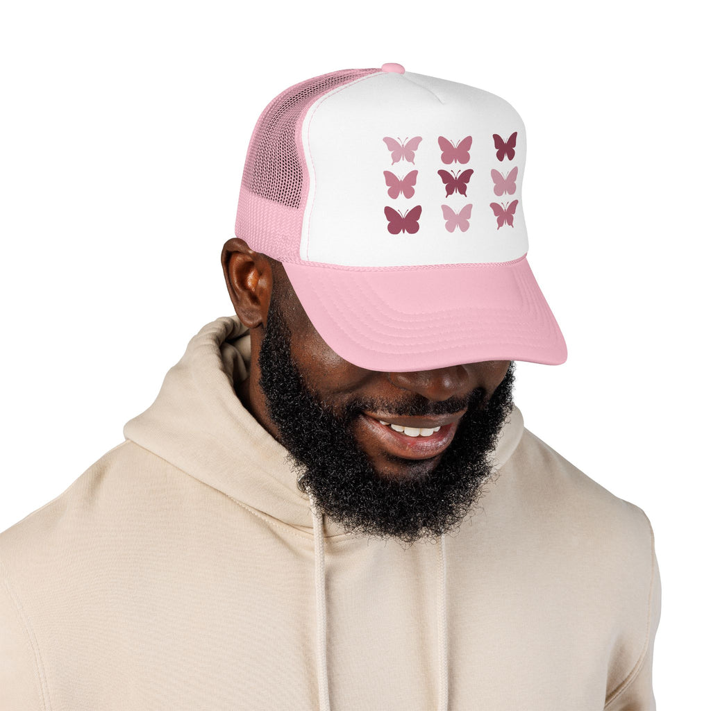 Butterfly Grid Trucker Hat- Solid