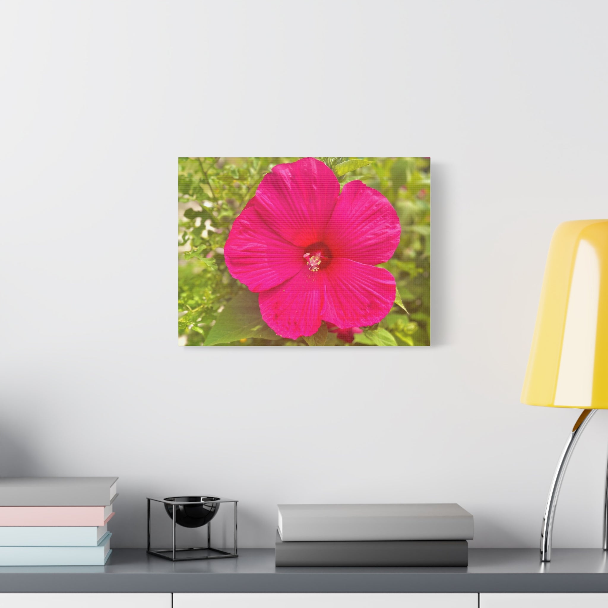 Hot Pink Hibiscus Canvas Print
