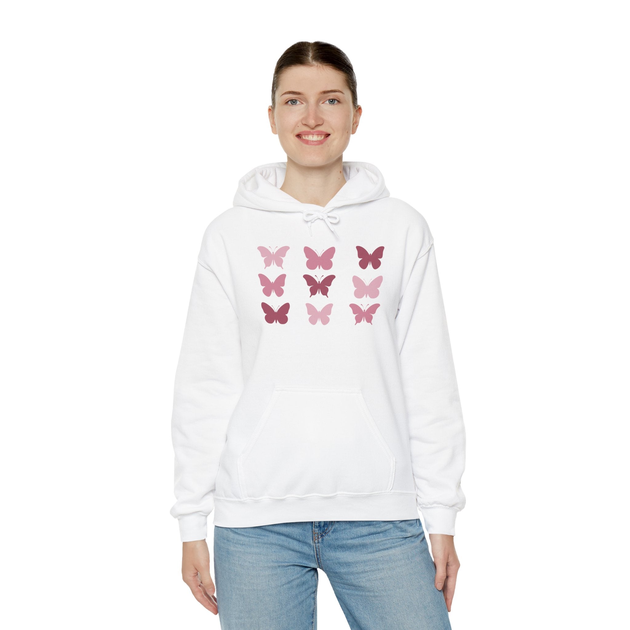 Butterfly Grid Hoodie Solid
