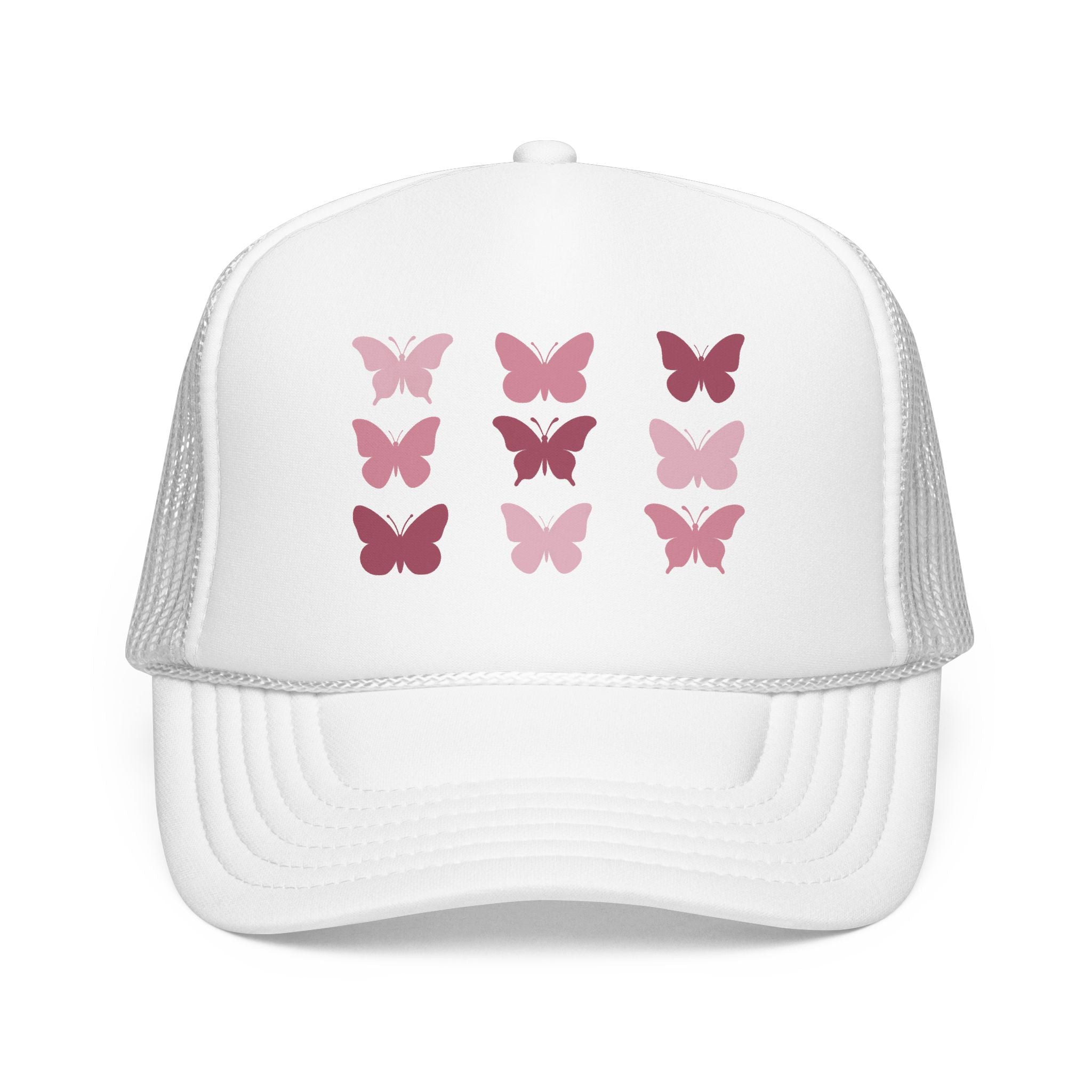 Butterfly Grid Trucker Hat- Solid