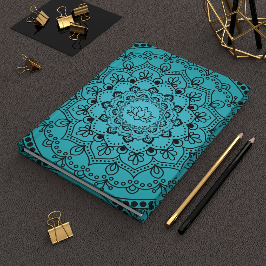 Blue Mandala Hardcover Journal