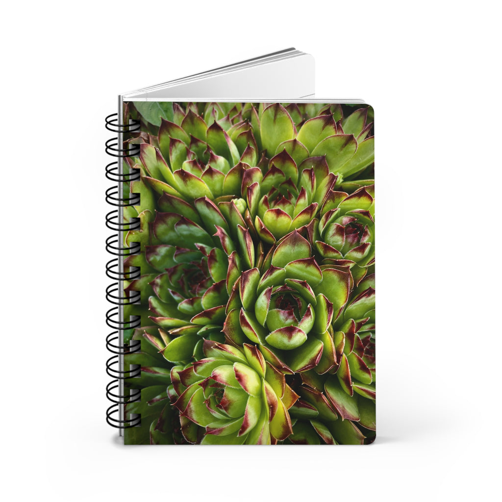 Succulent Garden Spiral Notebook