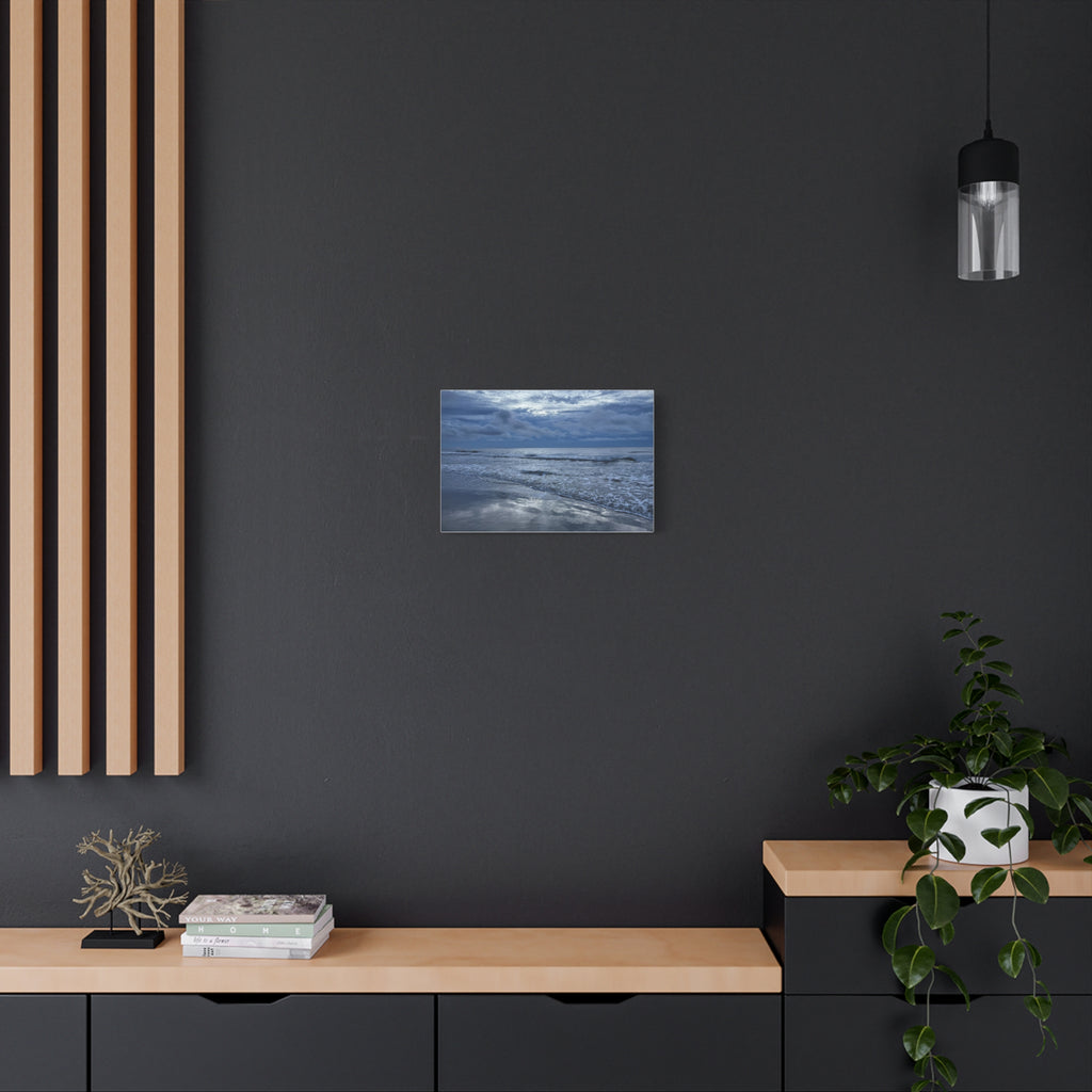 Cloudy Beach Canvas Print