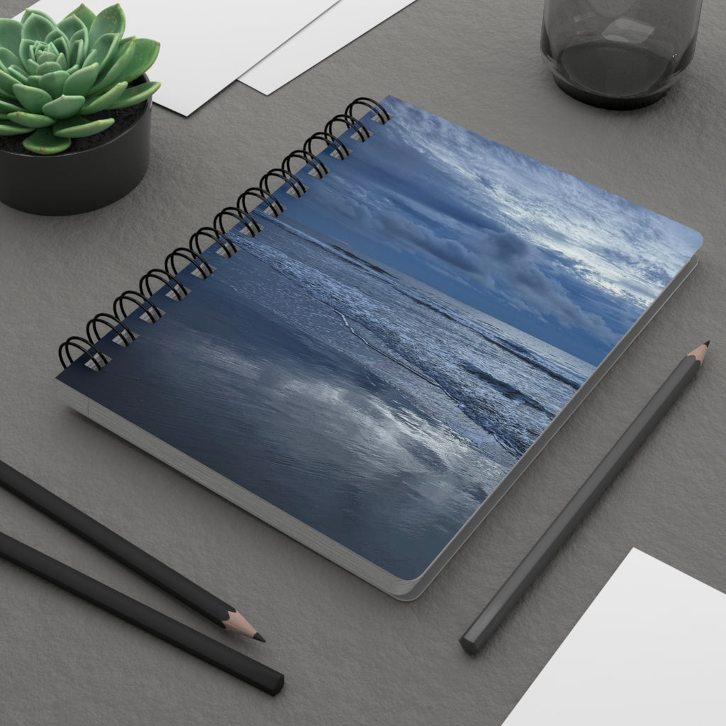 Cloudy Beach Spiral Notebook