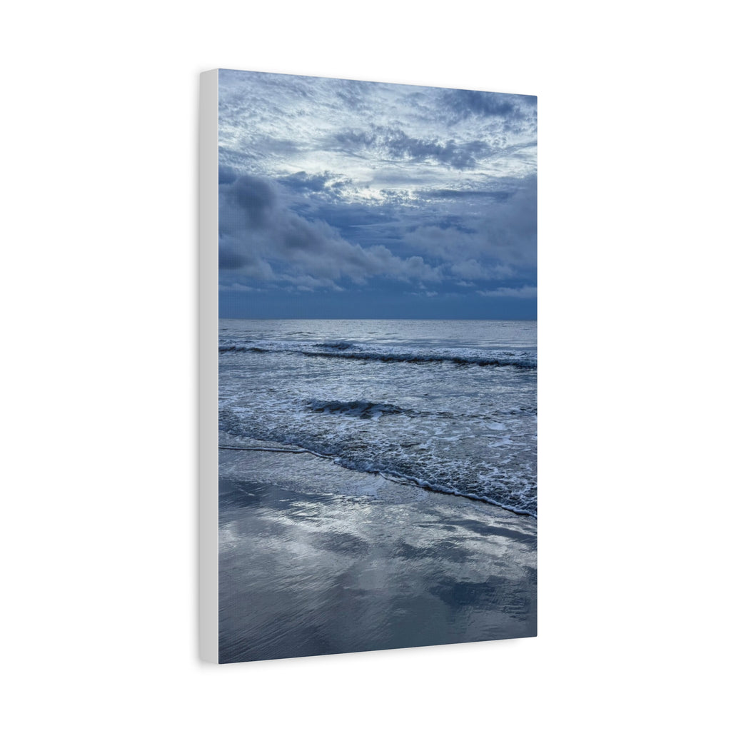 Cloudy Beach Canvas Print