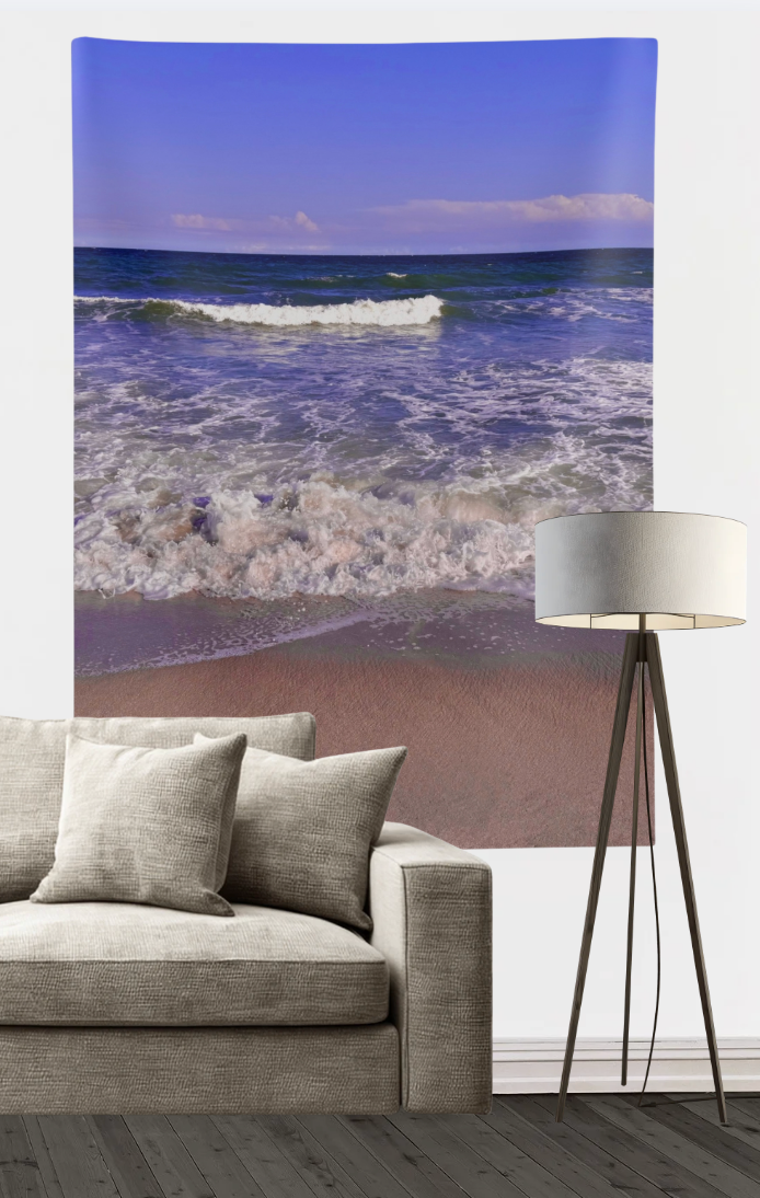 Beach Waves Wall Tapestry