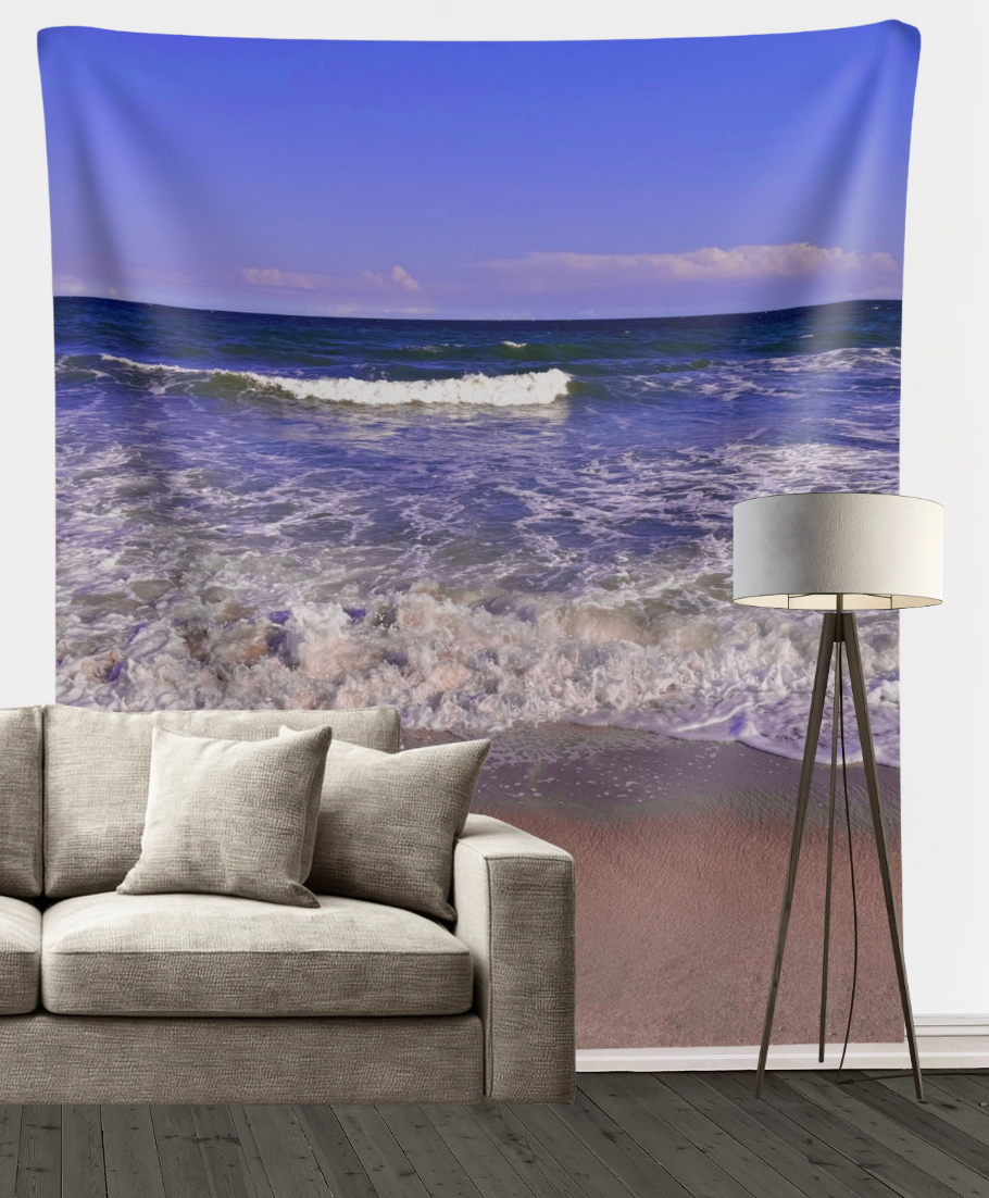 Beach Waves Wall Tapestry
