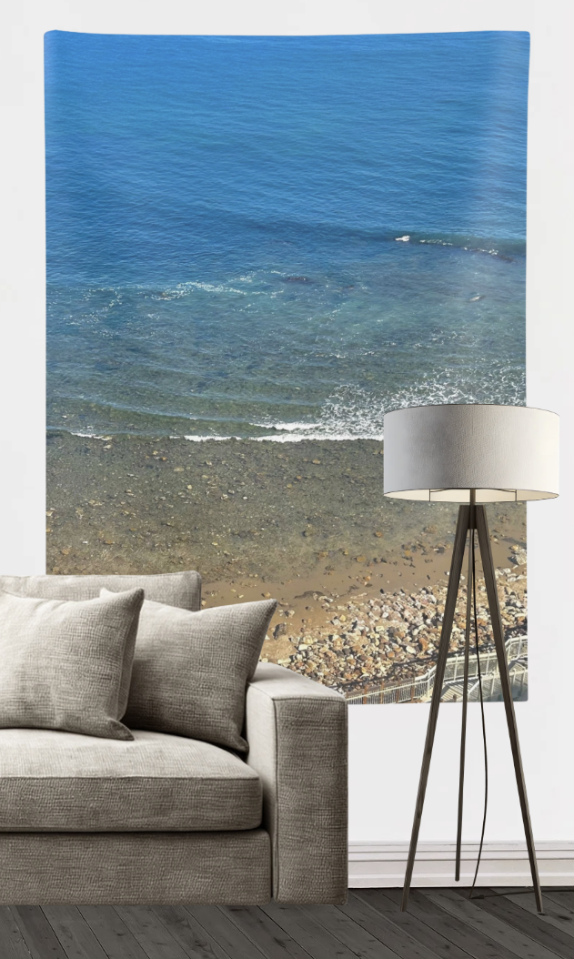 Blue Shore Wall Tapestry