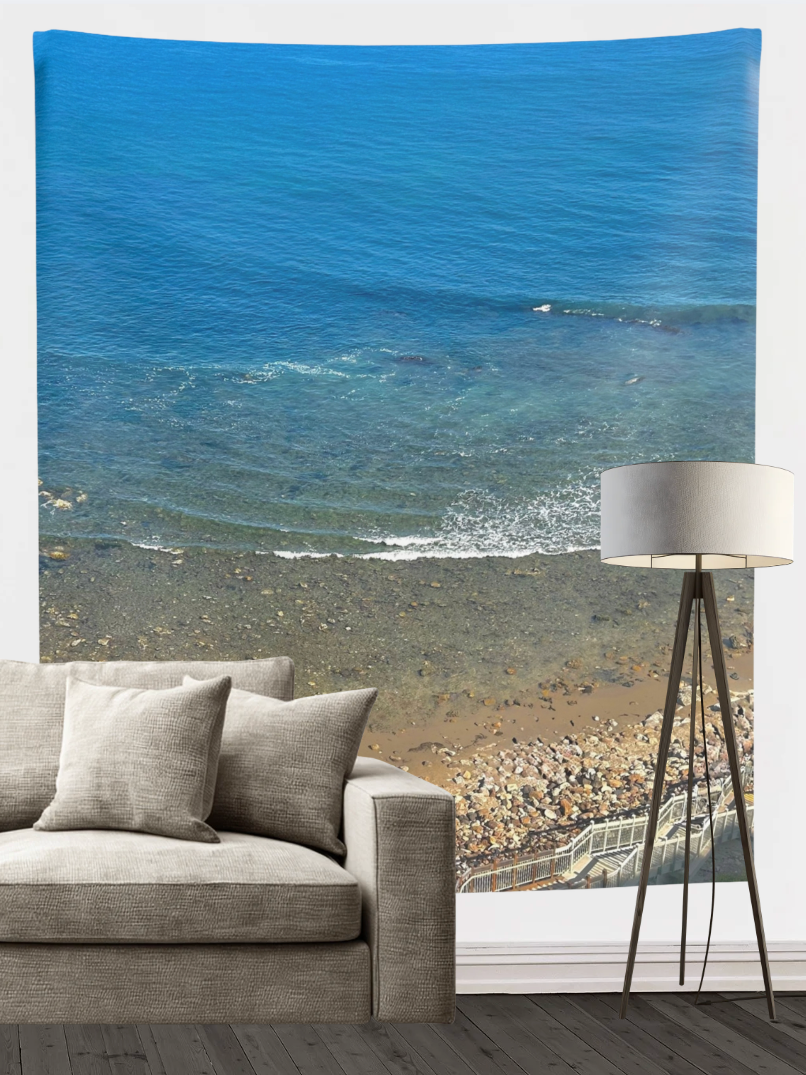Blue Shore Wall Tapestry