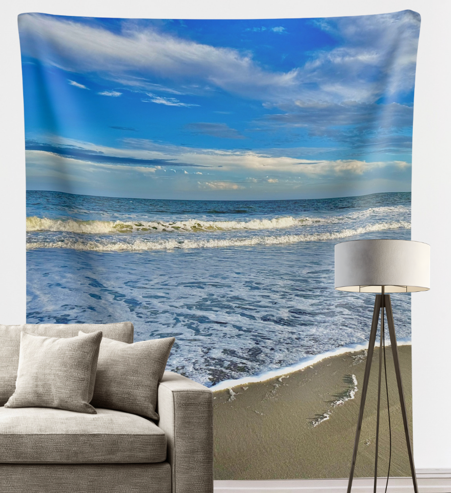 Turquoise Beach Wall Tapestry