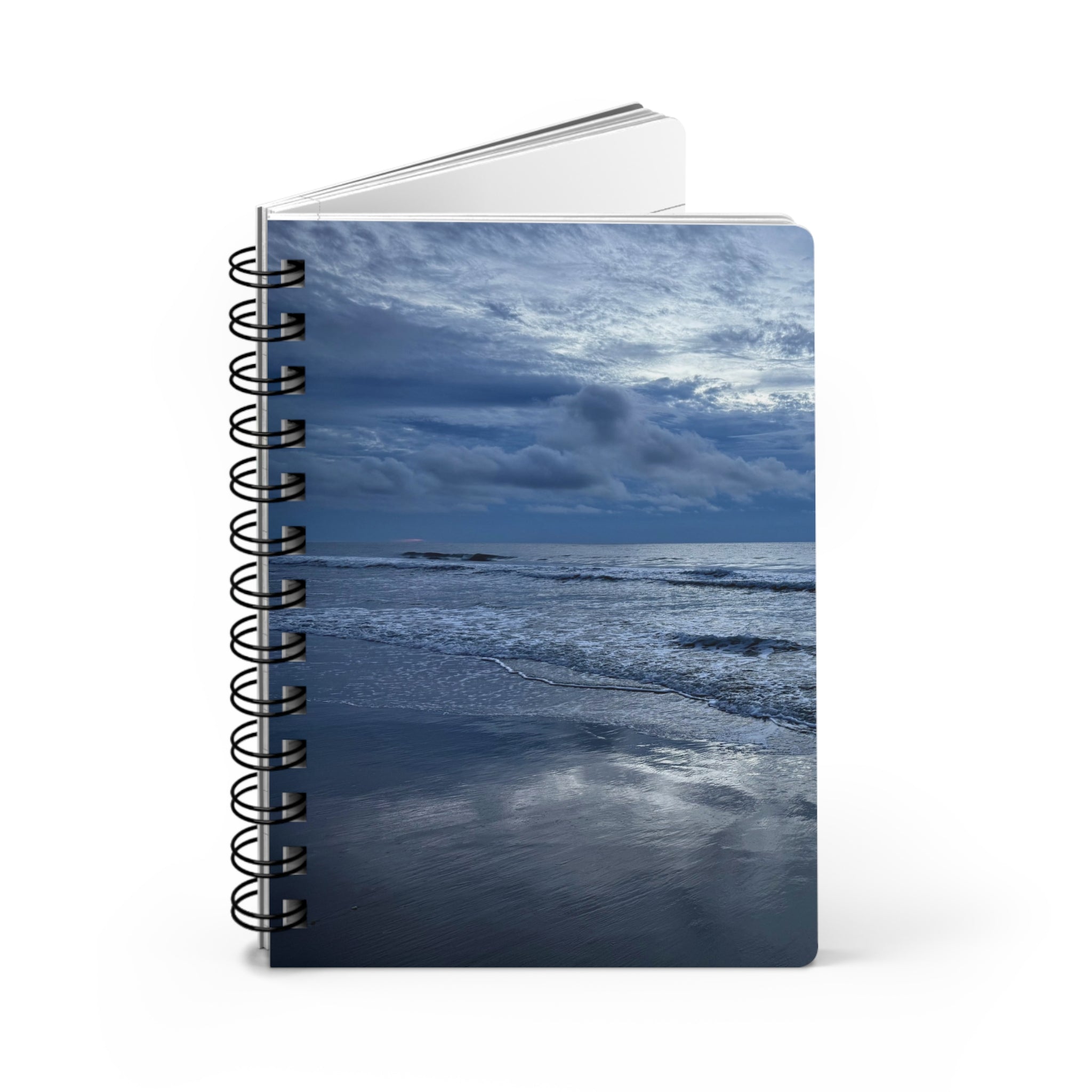 Cloudy Beach Spiral Notebook