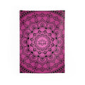 Pink Lotus Mandala Wall Tapestry