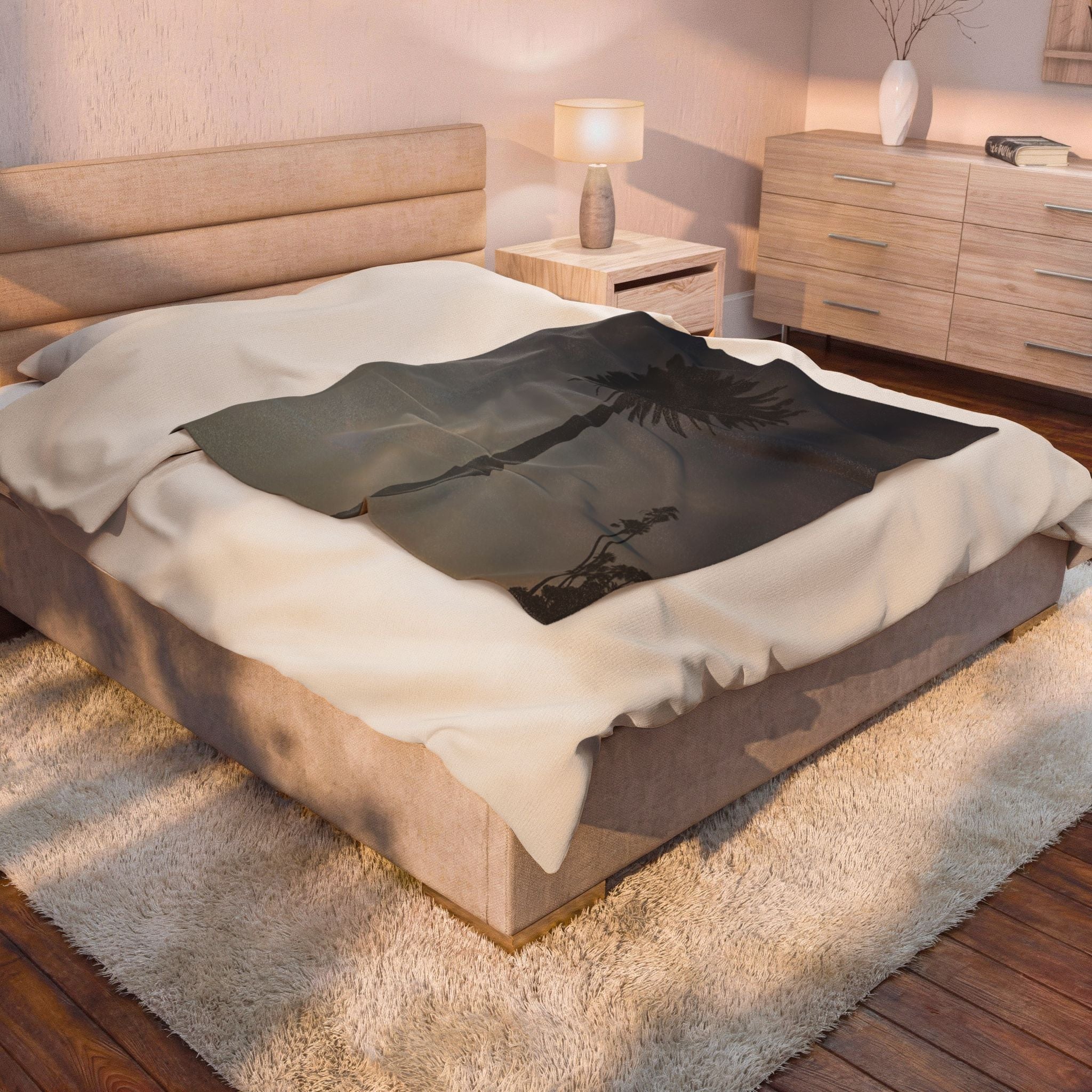 Palm Tree Throw Blanket