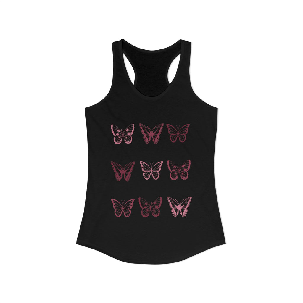 Butterfly Grid Racerback Tank