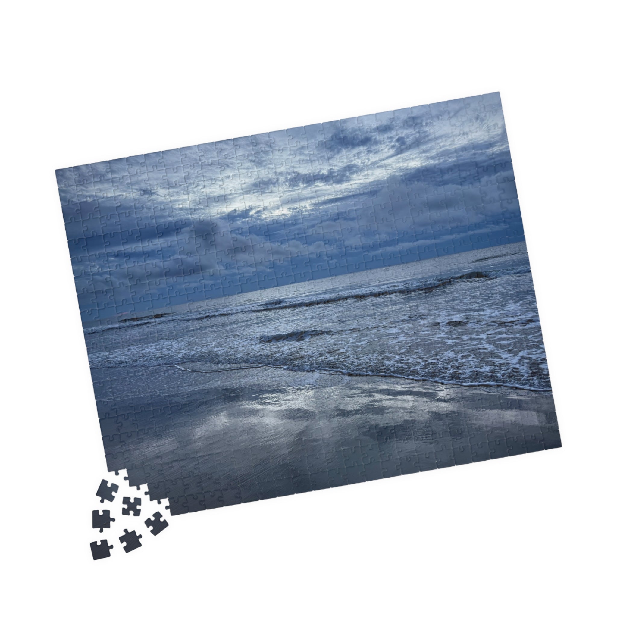 Cloudy Beach Jigsaw Puzzle