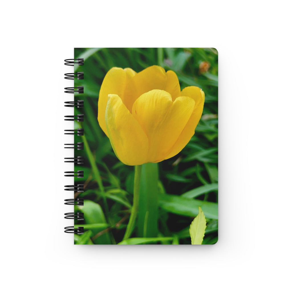 Yellow Tulip Spiral Journal