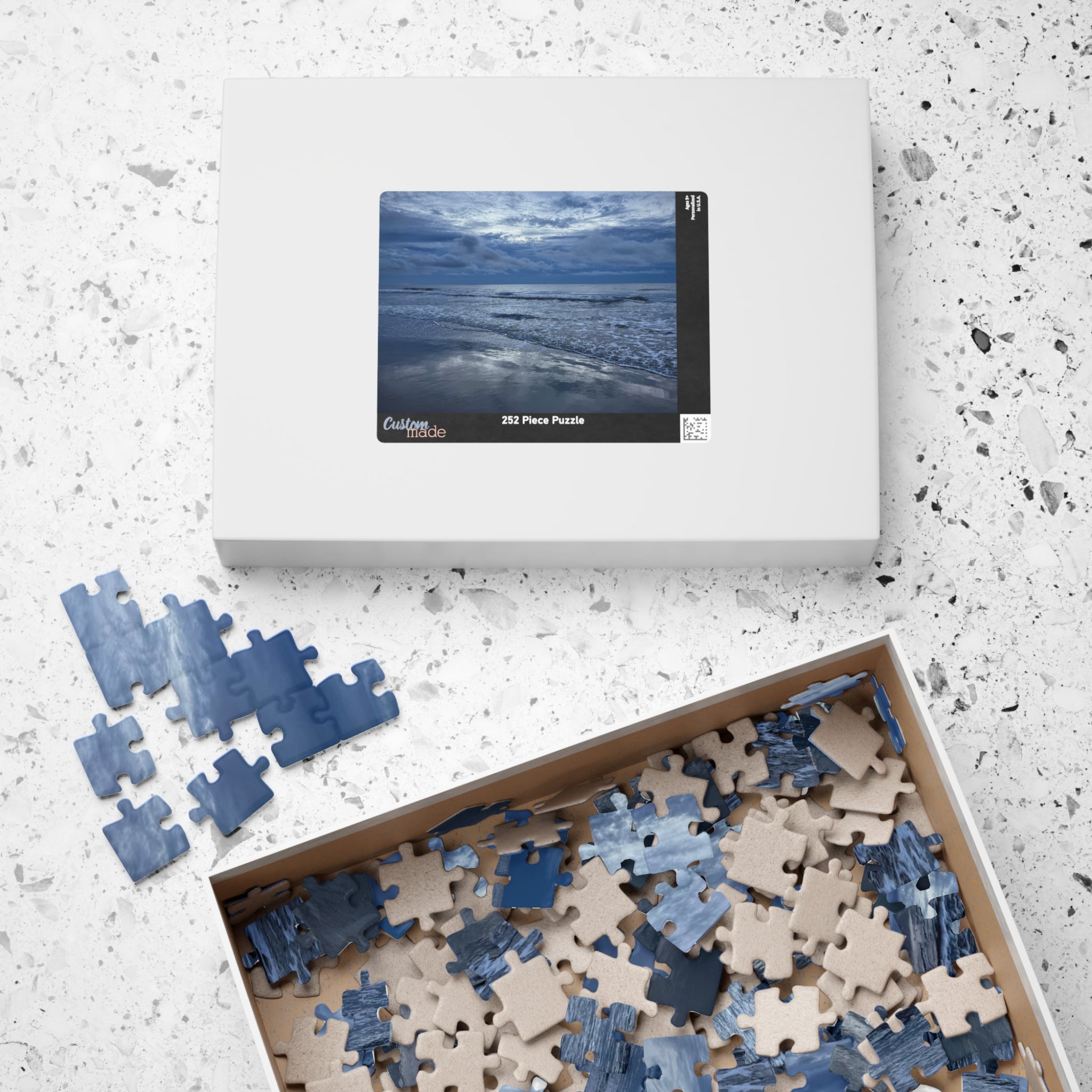 Cloudy Beach Jigsaw Puzzle